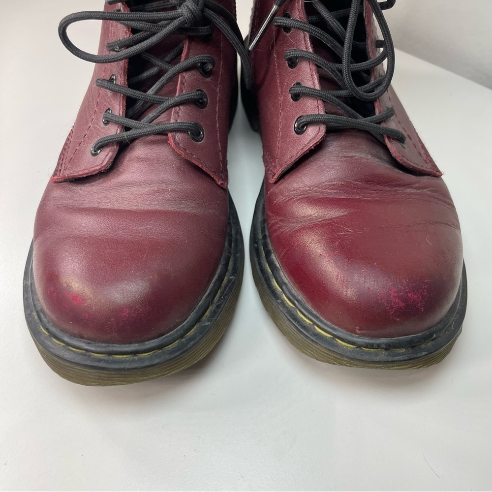 Dr. Martens Cherry Red Ankle Boots - Picture 3 of 6